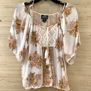 NWOT Hippie Chic Boho top.